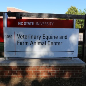 Veterinary Equine and Farm Animal Center Sign May 2017