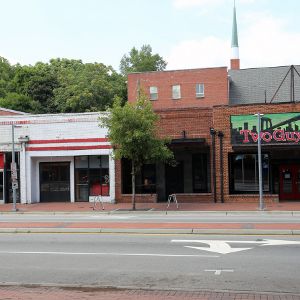 Buildings scheduled for demolition at the 2500 Hillsborough Street Block