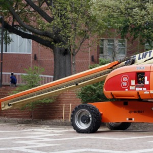 Boom Lift With State Logo