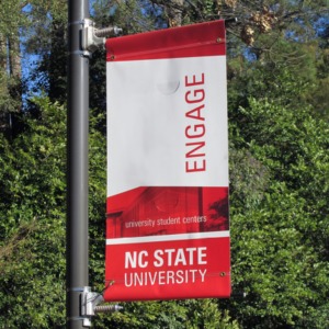 Banner on North Carolina State campus