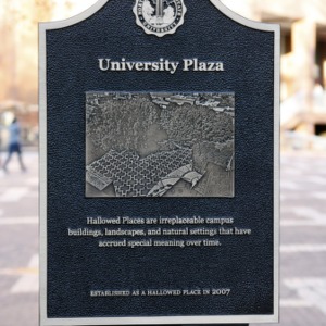 Hallowed Places Plaque, University Plaza