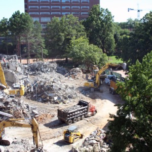 Harrelson Hall Demolition, July 2016