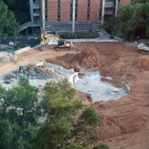 Harrelson Hall Demolition, August 2016