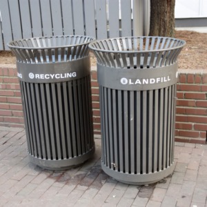 Recycling And Trash Cans on Brickyard