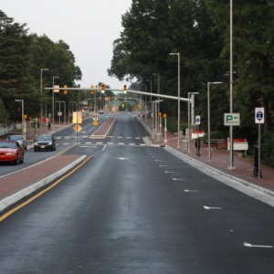 Hillsborough Street after Roundabout Project