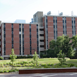 Dabney Hall with landscaping