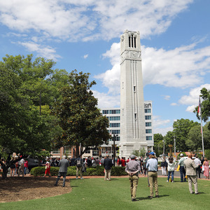 Dedication of bells and renovation of NC State Bell Tower, 2021