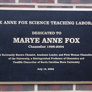 Plaque at Fox Labs