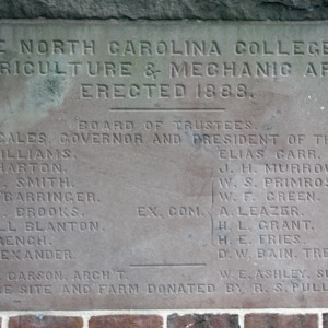 Plaque at Holladay Hall
