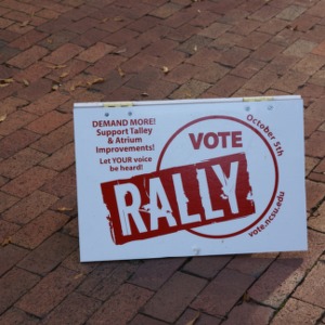 Rally For Tally Sign
