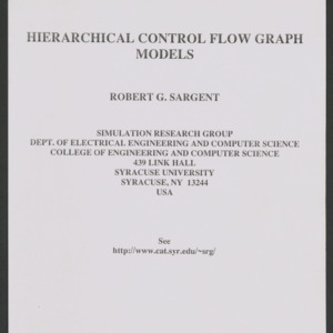 Hierarchical Control Flow Graph (HCFG) Models, circa 1990