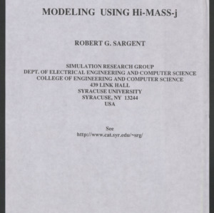 Modelling Chains Hiearchical Modelling and Simulation System (HI-MASS). circa 1990