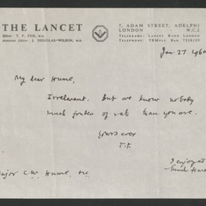 Correspondence, 1947-1961