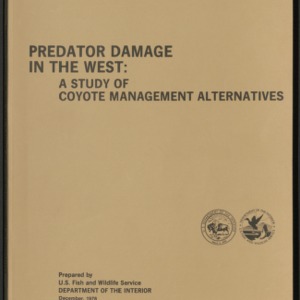 Predator Damage in the West: A Study of Coyote Management Alternatives