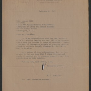 Congressional Responses: E. L. Bartlett (D - Alaska)