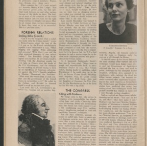 Killing with Kindness, Time Magazine Article on Christine Stevens, 1958