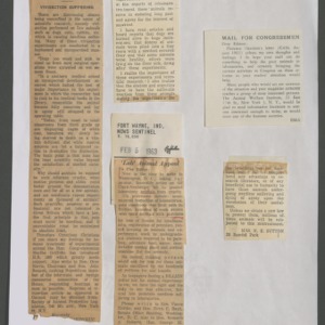 Laboratory Animal Bills, Letters to the Editor, 1960-1961
