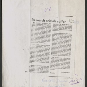 Research: Writers, Letters to Editor, Articles, 1980s