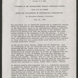 Statements and Testimony, 1979, 1984, 1987