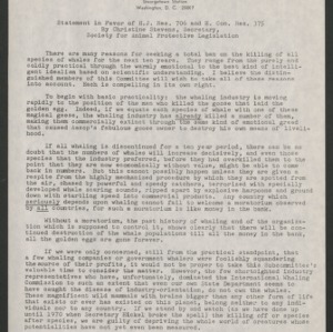 Statements on Legislation, 1972-1975