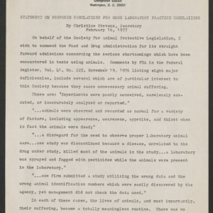 Statements on Legislation, 1977-1979
