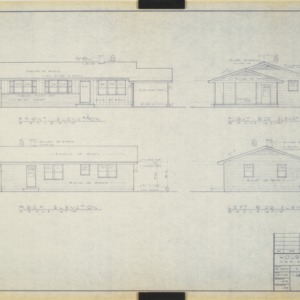 Northwoods Park, House Type JH Variation No. 3 -- Elevations