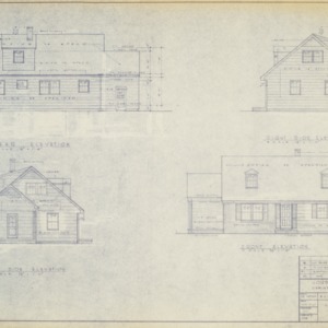 House Type S/2 Variation No. 5 -- Elevations
