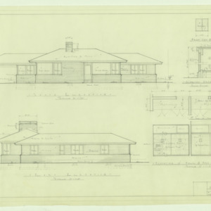Residence for Haywood Jones -- South and east elevations