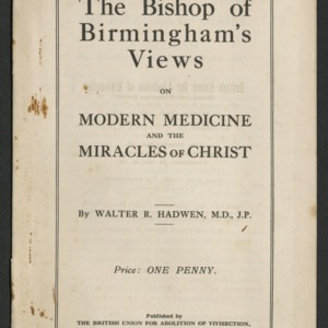 The Bishop of Birmingham's views on modern medicine and the miracles of Christ