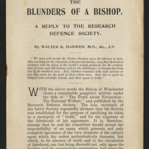 The blunders of a bishop: A reply to the research defence society