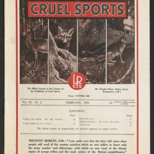 Cruel sports, vol. 9, no. 2
