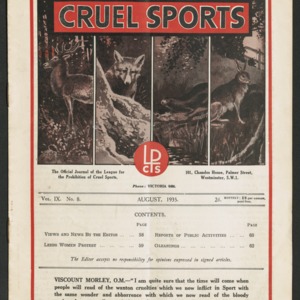 Cruel sports, vol. 9, no. 8