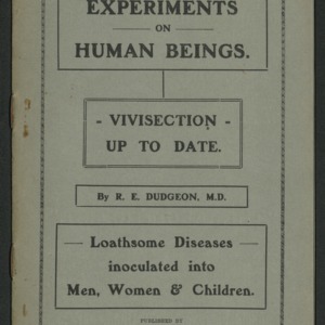 Experiments on human beings: vivisection up to date