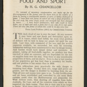 Food and sport