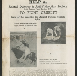 Help the animal defence and anti-vivisection society to fight cruelty