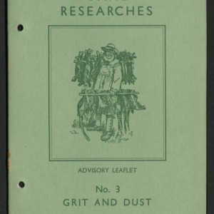 I.C.I. game researches advisory leaflet no. 3: grit and dust
