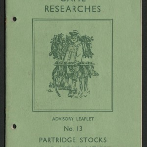 I.C.I. game researches advisory leaflet no. 13, partridge stocks and mortalities