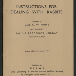 Instructions for dealing with rabbits
