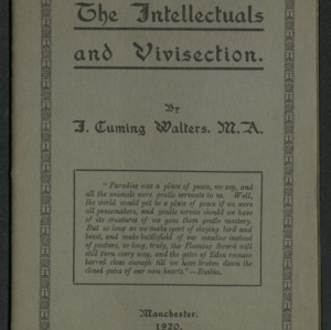 The intellectuals and vivisection