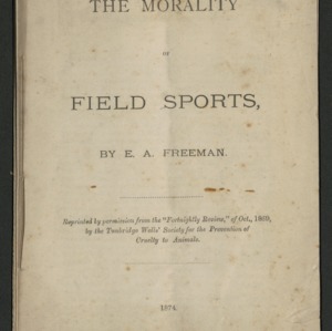 The morality of field sports