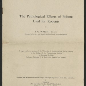 The pathological effects of poisons used for rodents