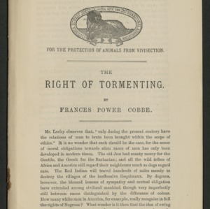 The right of tormenting