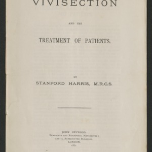 Vivisection and the treatment of patients