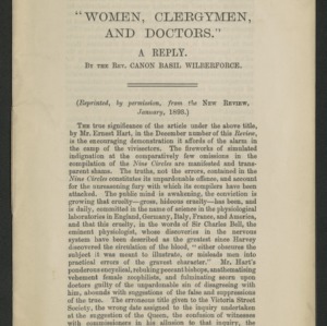 Women, clergymen, and doctors: a reply