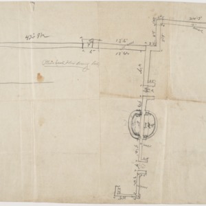 Stockton Property -- Study for Terrace Walls, back of drawing