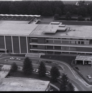 Aerial view of campus, 1973