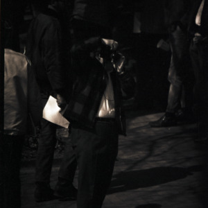 Photographer at Eddie Davis protest, 1969