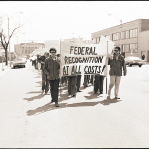 Tuscarora Indian movement protest, April 1973