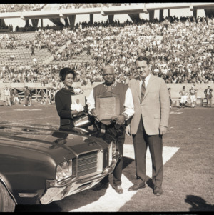 Chester Grant receiving award, 1970