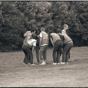 Scrimmage at football practice, circa 1969-1975